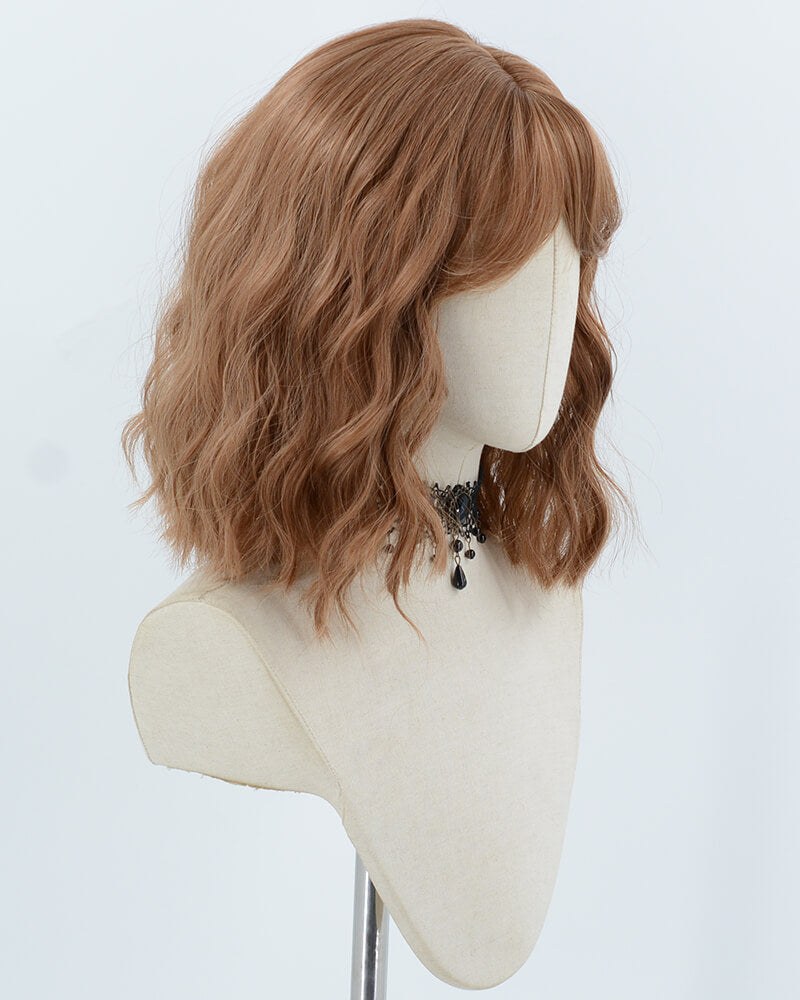 Brown Short Curly Synthetic Wig HW810 — view 2