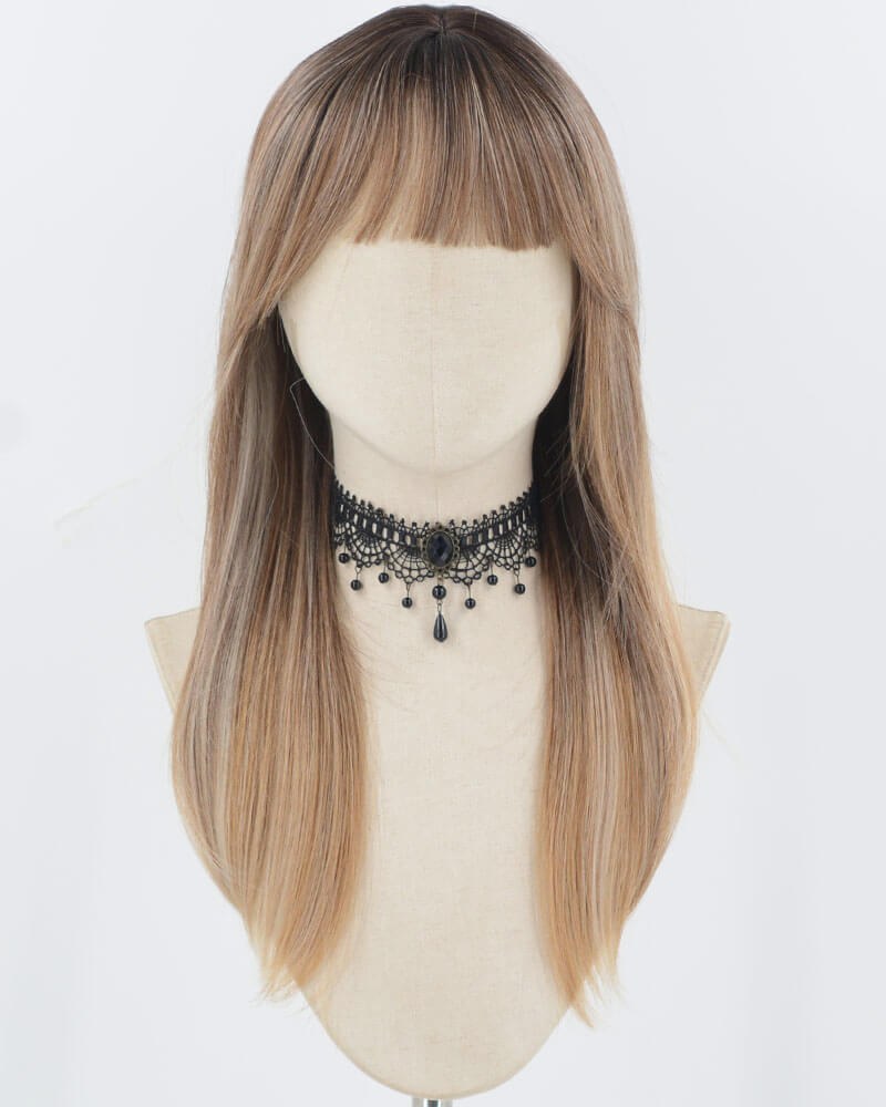 Ombre Brown Synthetic Wig HW680 — view 1