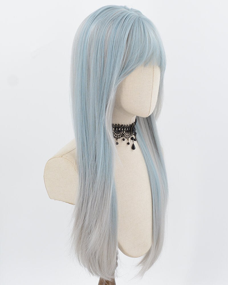 Blue Grey Synthetic Wig HW815 — view 2