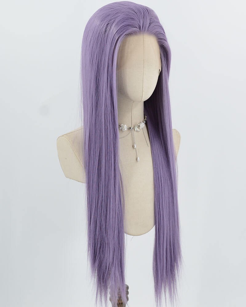 Purple Synthetic Lace Front Wig WW981 — view 2