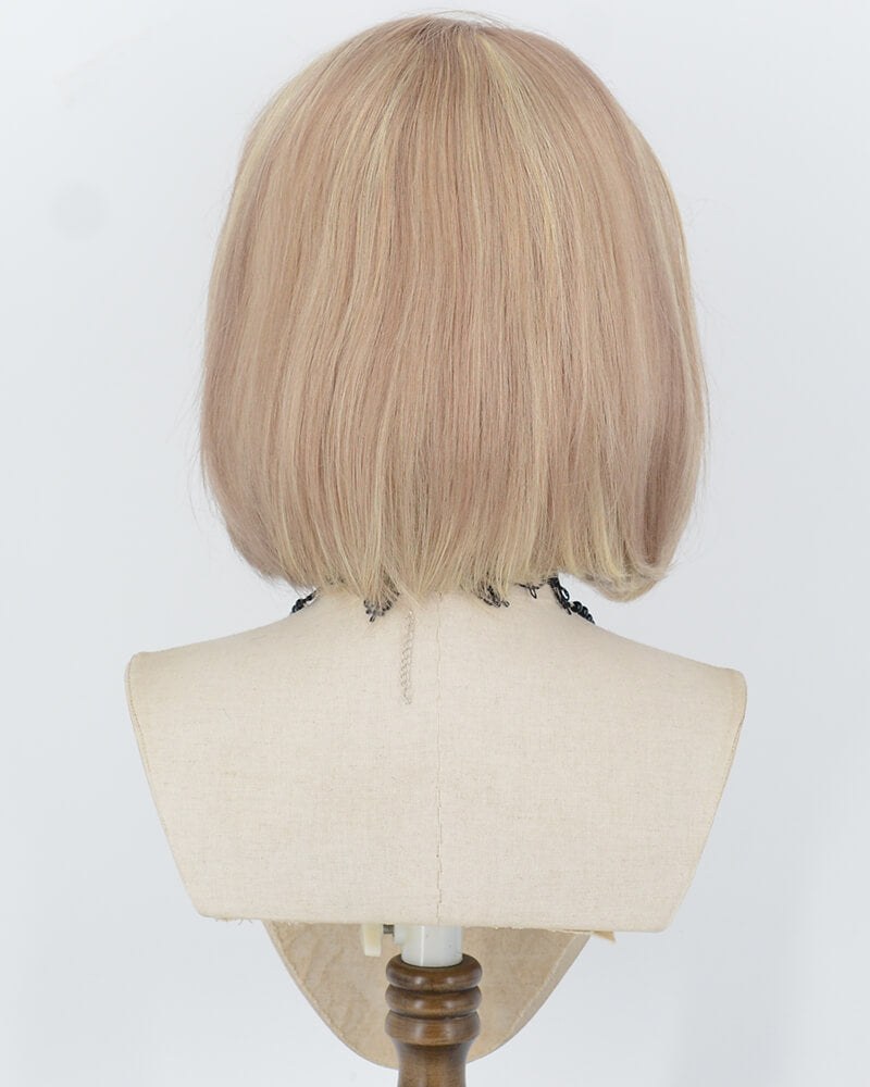 Ombre Blonde Short Human Hair Wig HT044 — view 4