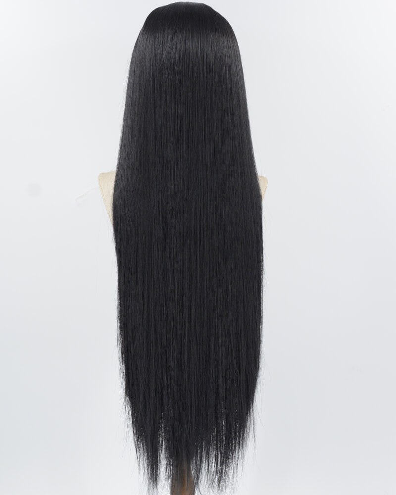 38Inch Long Black Synthetic Lace Front Wig WW965 — view 3