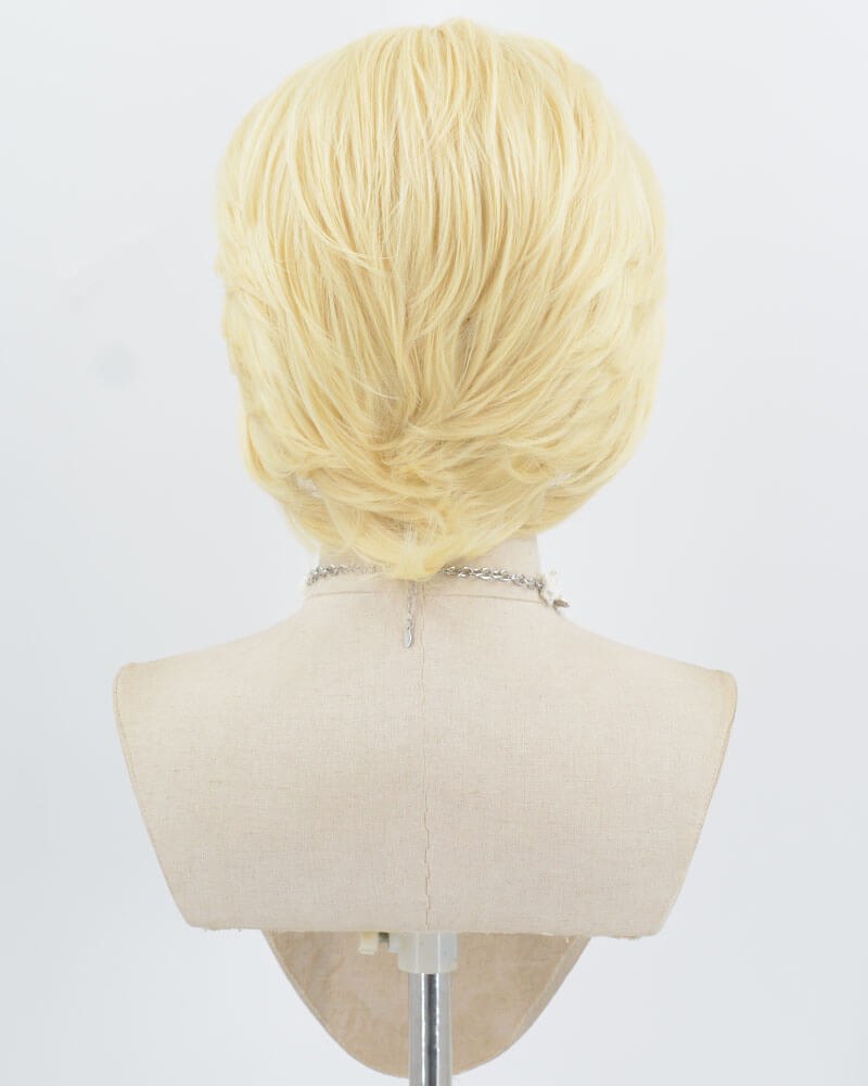 613 Blonde Short Synthetic Lace Front Men's Wig MW048 — view 3