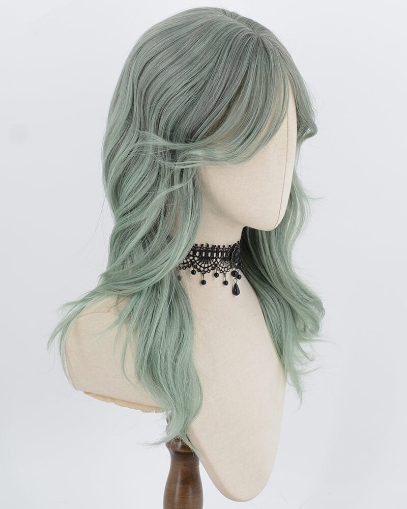 Green Wavy Synthetic Wig HW829 — view 2