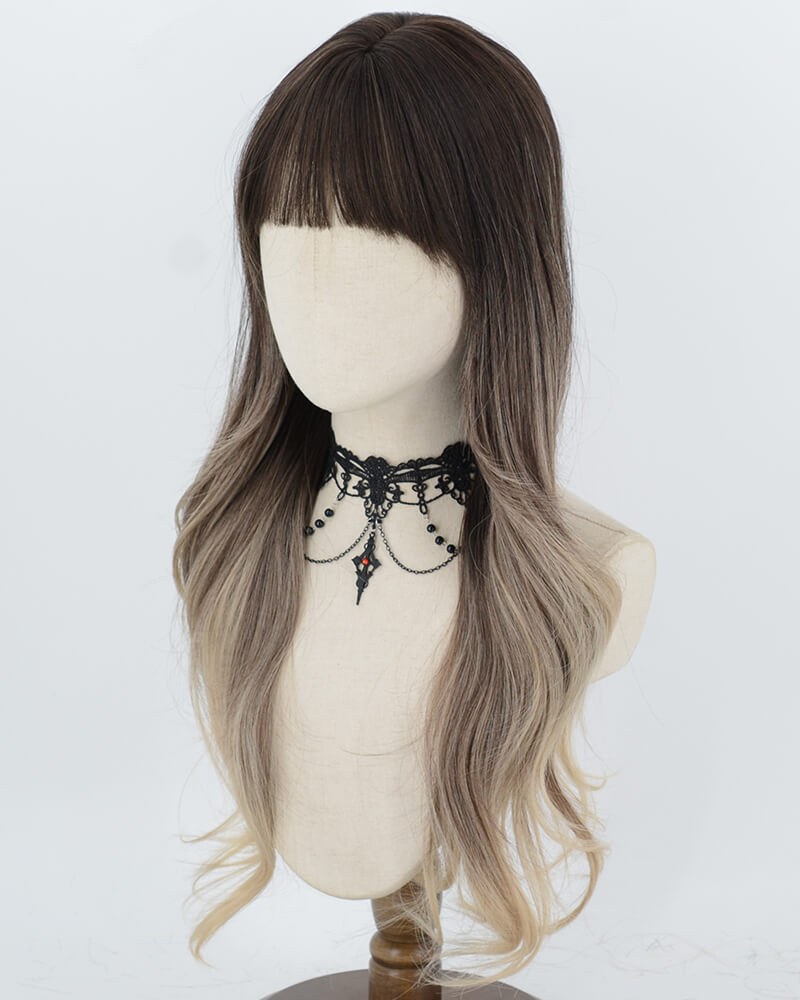 Black Ombre Brown Synthetic Wig HW862 — view 3