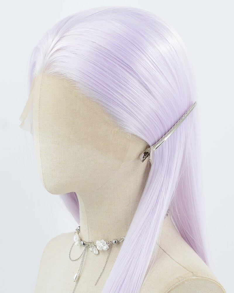 Light Purple Long Straight Synthetic Lace Front Wig WW1001 — view 4