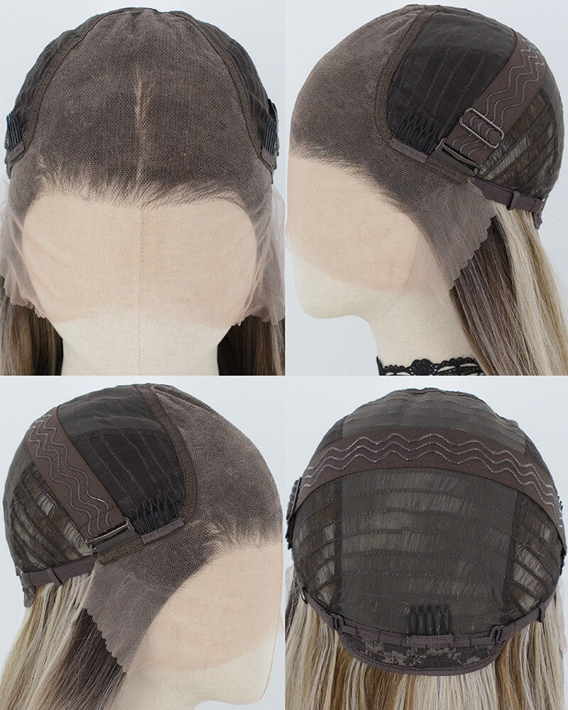 Blonde Long Synthetic Lace Front Wig WW1011 — view 4