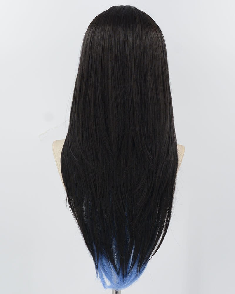 Blue Black Synthetic Wig HW753 — view 3