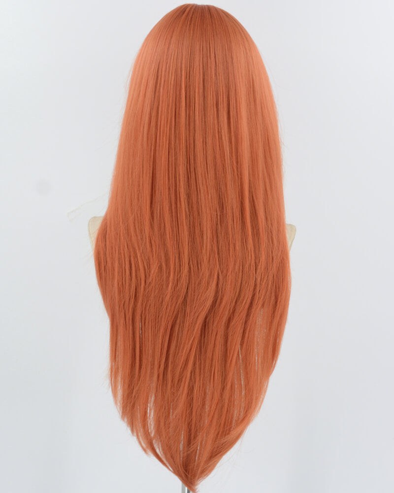 Long Orange Synthetic Wig HW694 — view 3