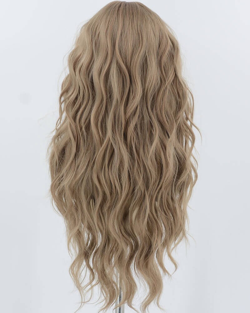 Brown curly Synthetic Wig HW675 — view 3