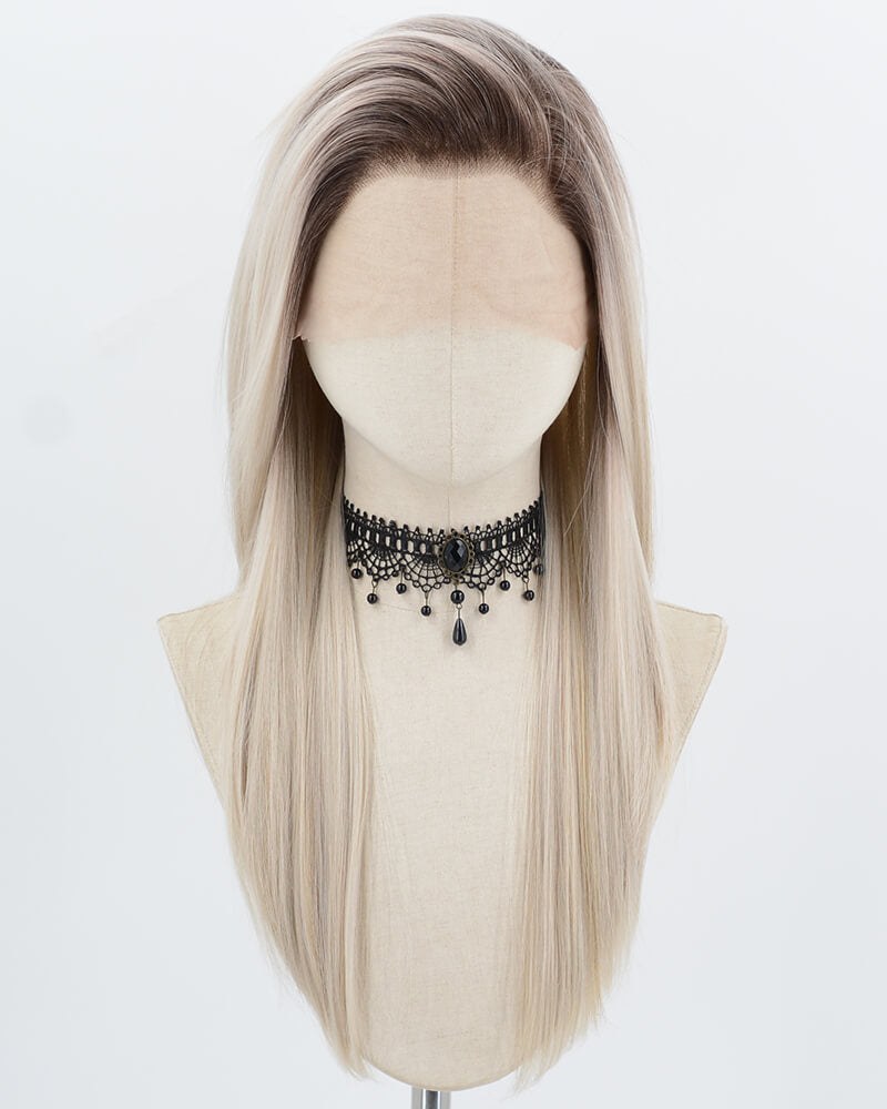 Ombre Blonde Synthetic Lace Front Wig WW1012 — view 1