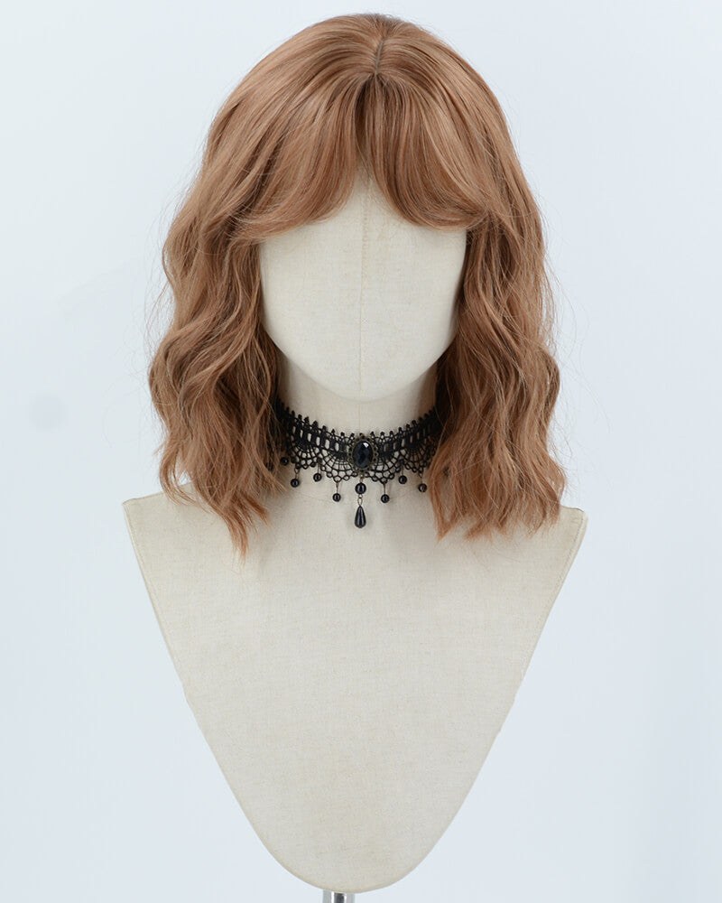 Brown Short Curly Synthetic Wig HW810 — view 1
