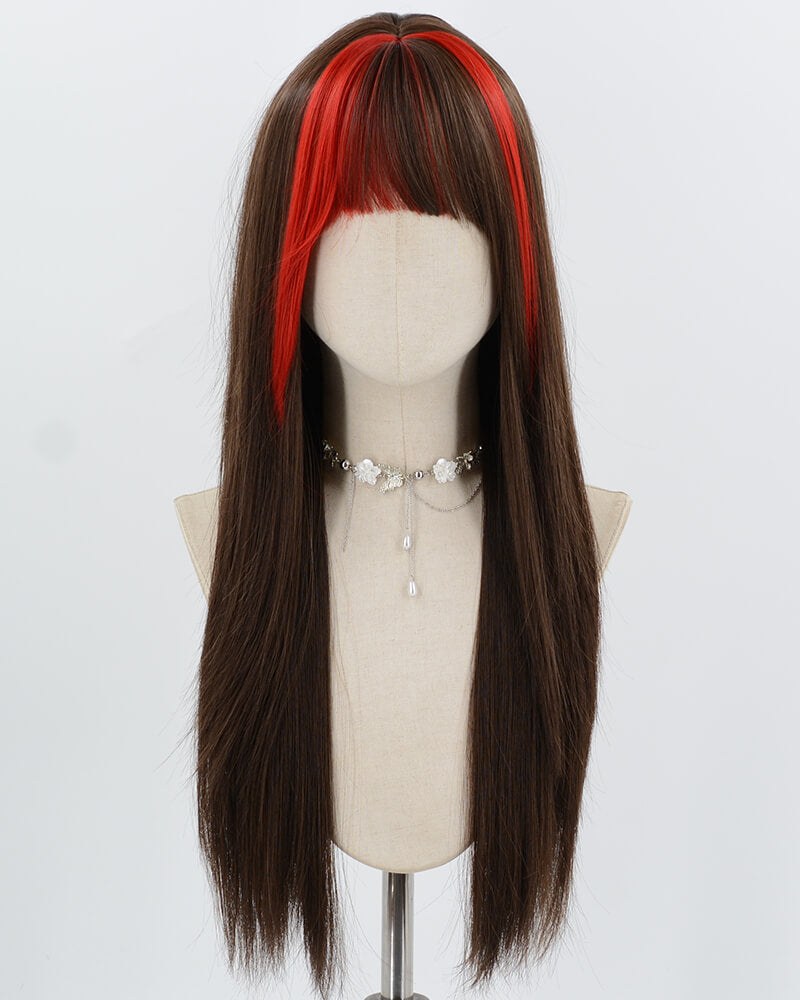 Black Red Synthetic Wig HW821 — view 1