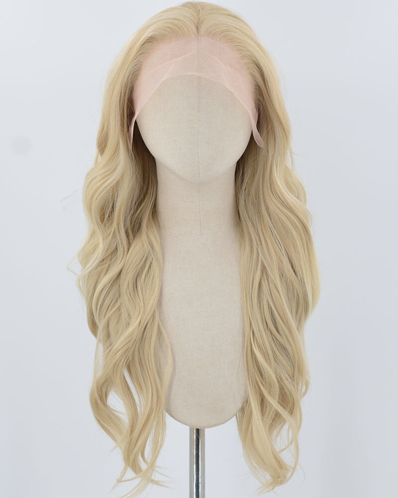 Blonde Long Wavy Synthetic Lace Front Wig WW892 — view 1