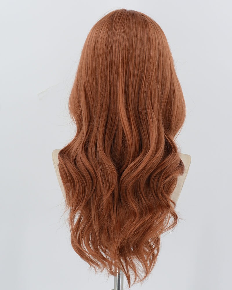 Orange Wavy Synthetic Wig HW686 — view 3