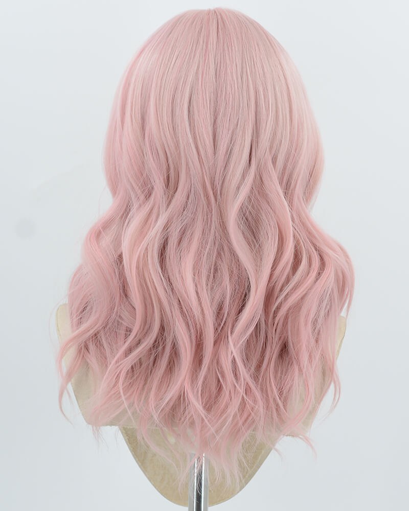 Pink Wavy Synthetic Wig HW792 — view 3