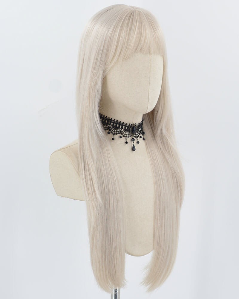 Silver Grey Synthetic Wig HW657 — view 2