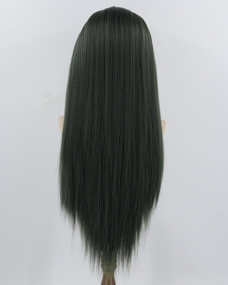 Dark Green Yaki Synthetic Lace Front Wig WW979 — view 3