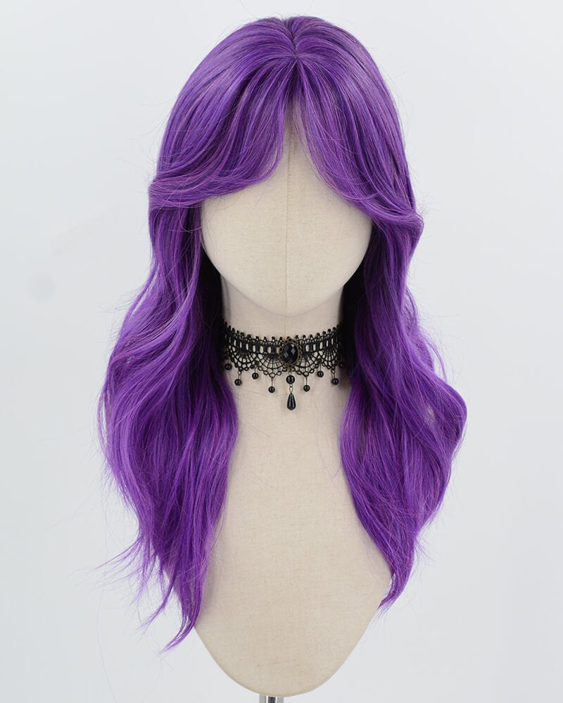 Purple Wavy Synthetic Wig HW793 — view 1