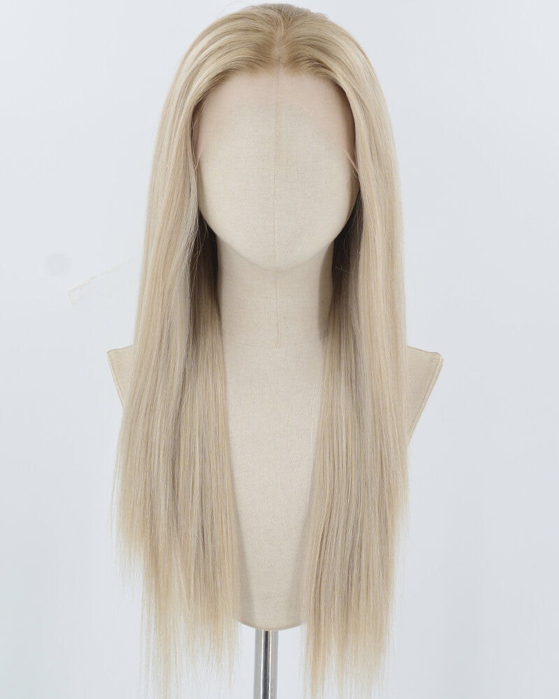 Ombre Ash Blonde Synthetic Lace Front Wig WW928 — view 1