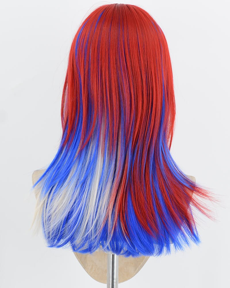 Red White Blue Synthetic Wig HW831 — view 3