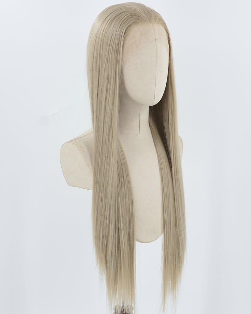 Blonde Long Straight Synthetic Lace Front Wig WW884 — view 2
