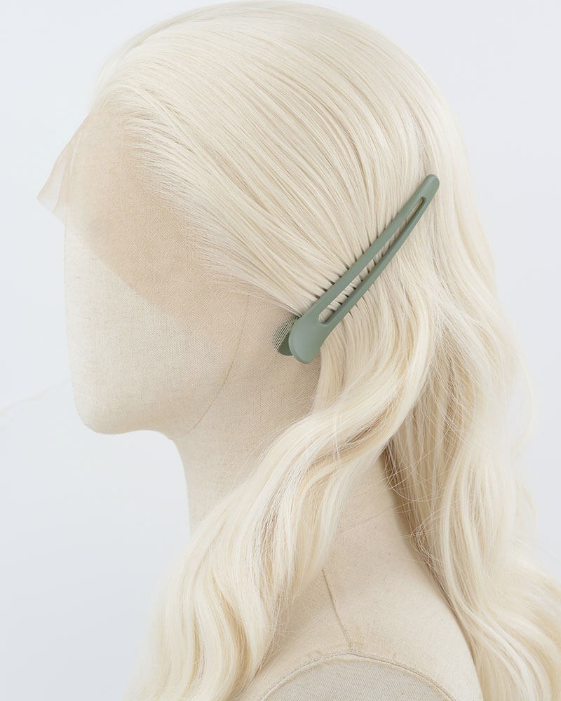 Platinum Blonde Wavy Synthetic Lace Front Wig WW901 — view 4