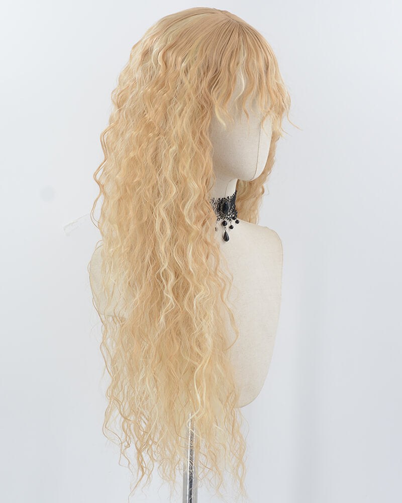 Blonde Curly Synthetic Wig HW750 — view 2