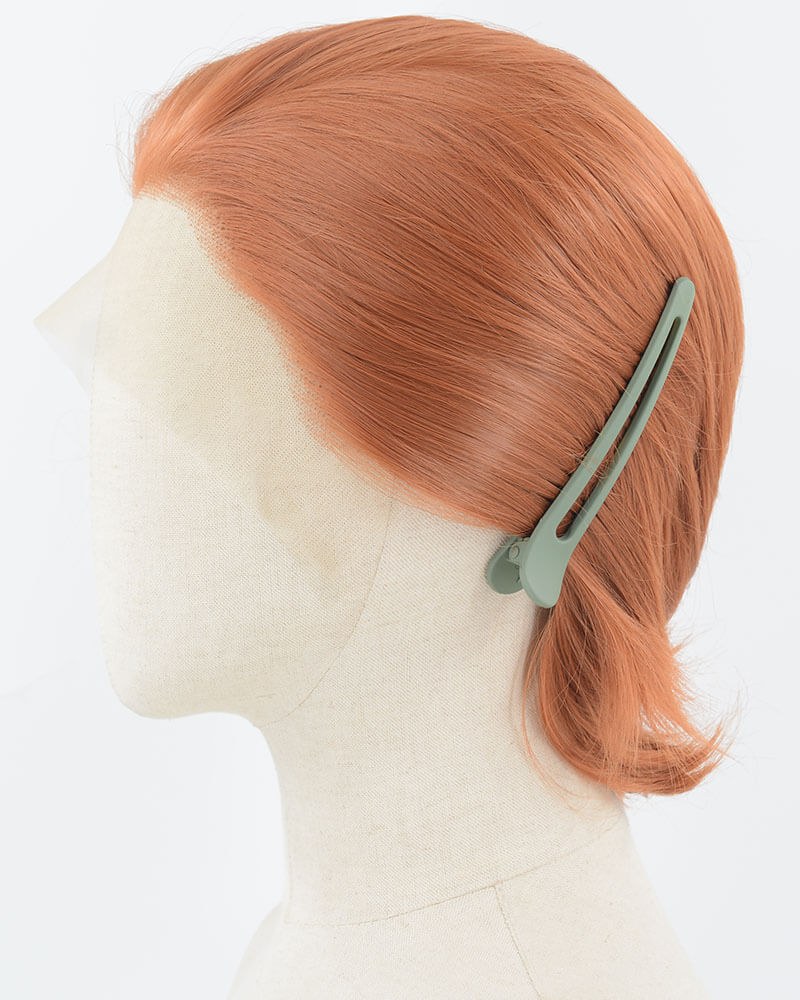 Orange Short Synthetic Lace Front Men's Wig MW038 — view 3