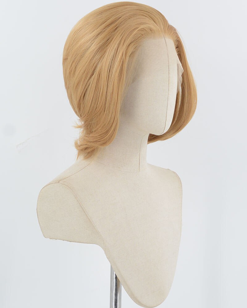 Blonde Short Synthetic Lace Front Men's Wig MW039 — view 2