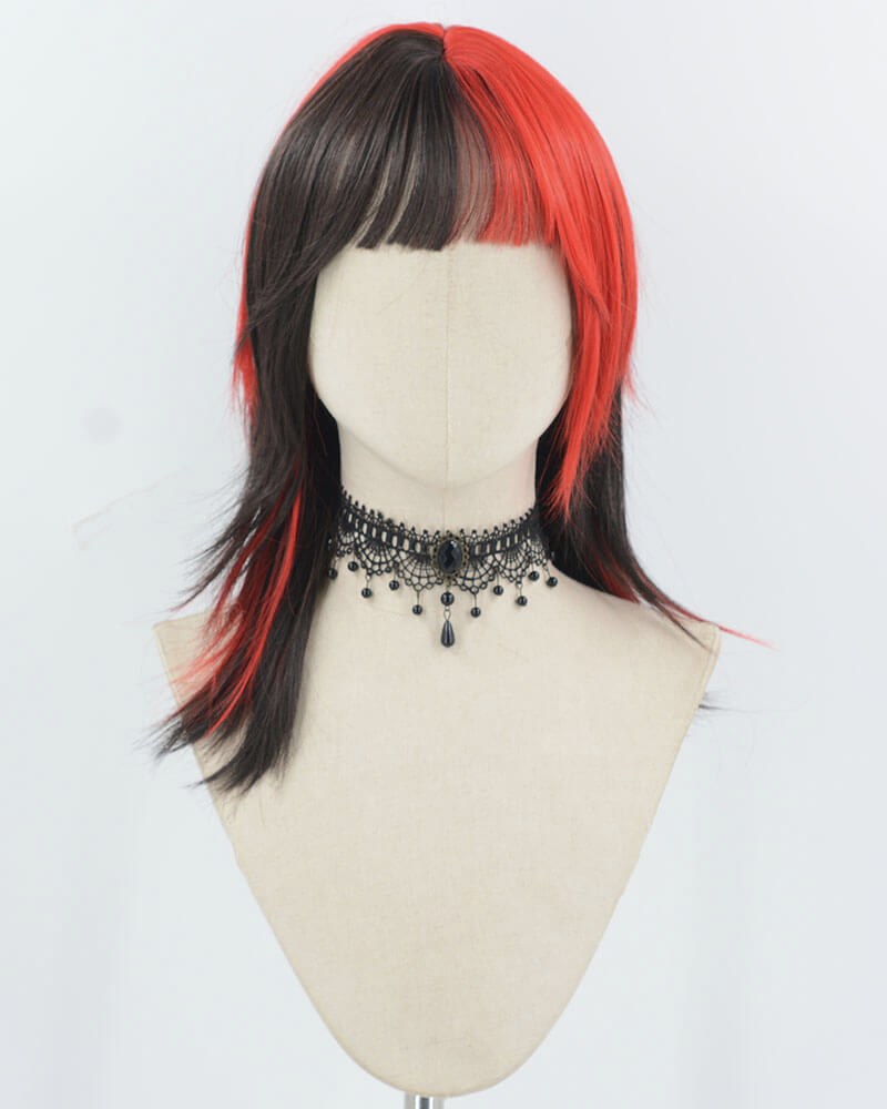 Black Red Synthetic Wig HW758 — view 1