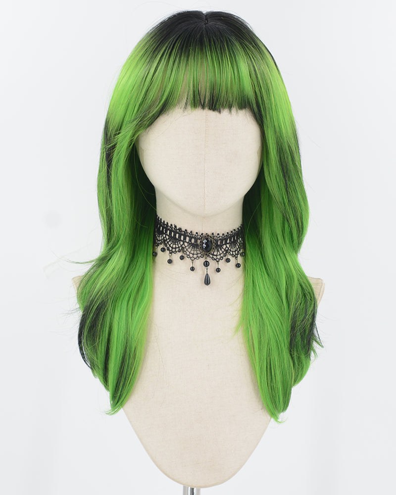 Ombre Green Synthetic Wig HW744 — view 1