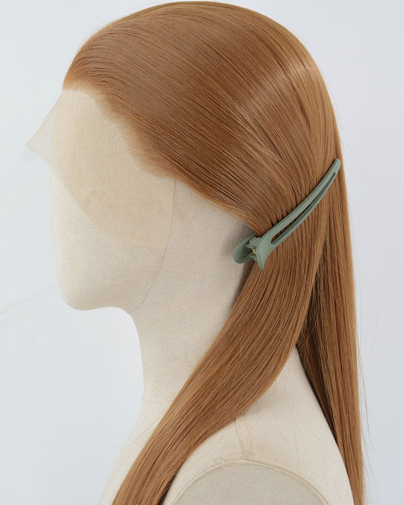 Brown Long Straight Synthetic Lace Front Wig WW890 — view 3