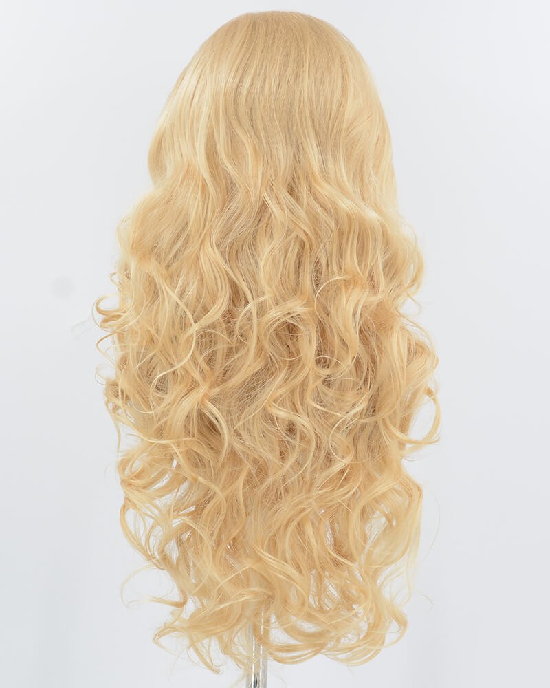 Blonde Wavy Synthetic Lace Front Wig WW910 — view 3