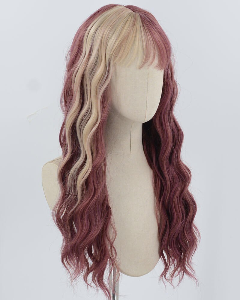 Purple Blonde Synthetic Wig HW654 — view 2