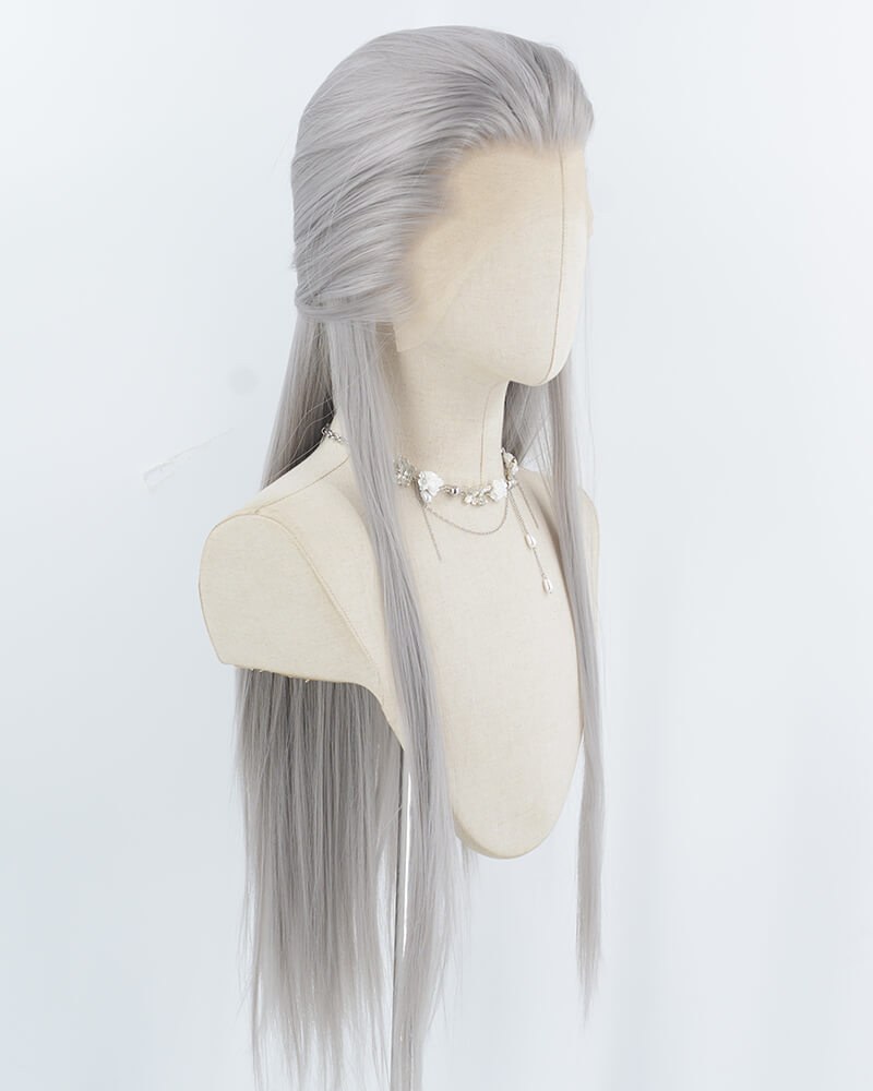 Black Straight Lace Front Men's Wig MW050 — view 2