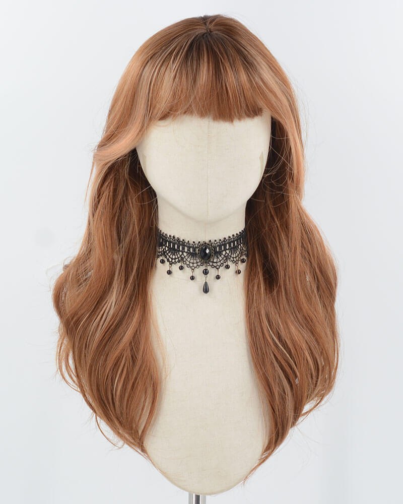 Brown Wavy Synthetic Wig HW755 — view 1