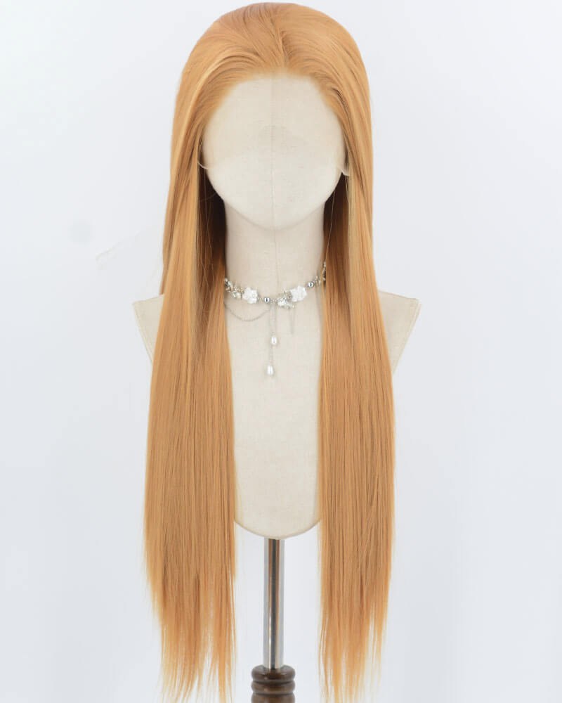 Blonde Long Straight Synthetic Lace Front Wig WW975 — view 1