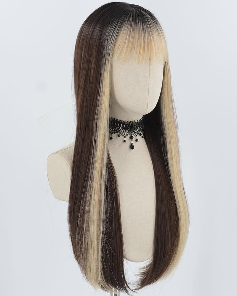 Blonde Brown Synthetic Wig HW652 — view 2