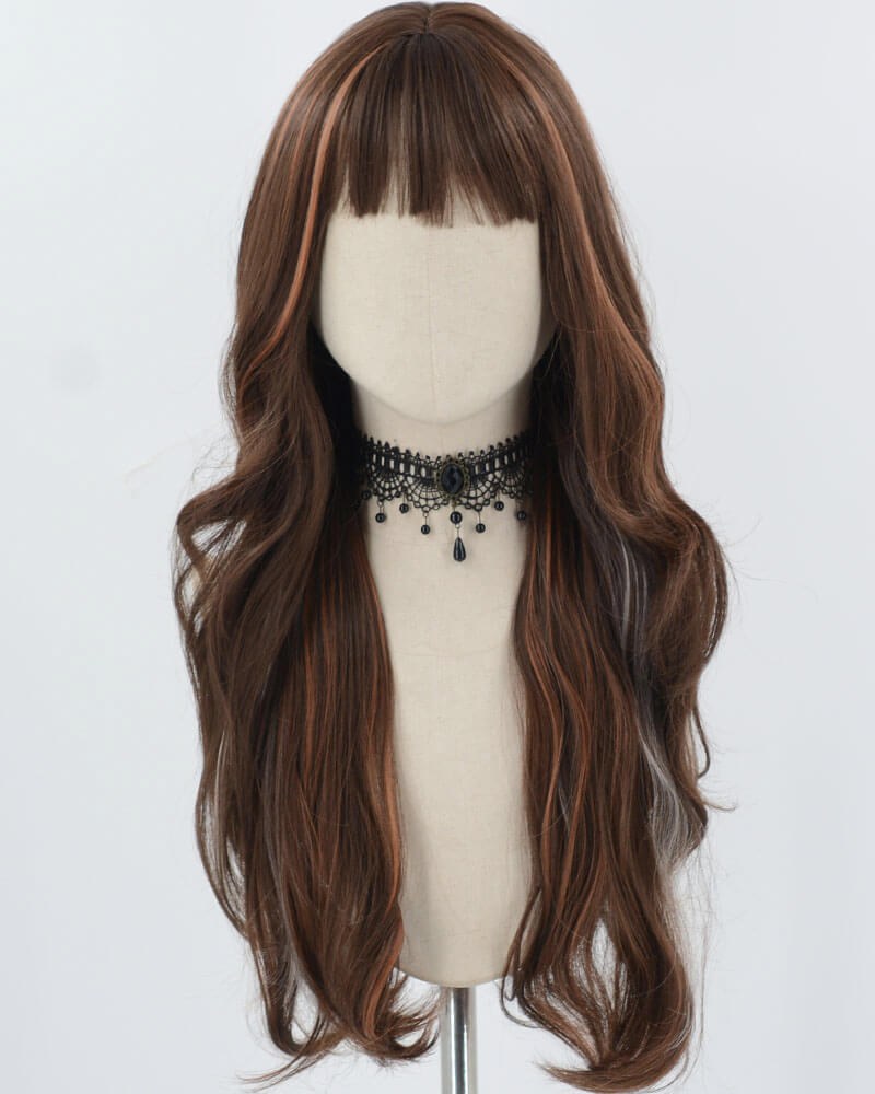 Brown Wavy Synthetic Wig HW641 — view 1