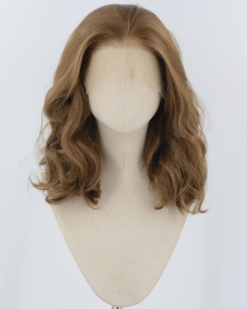 Brown Wavy Synthetic Lace Front Wig WW948 — view 1