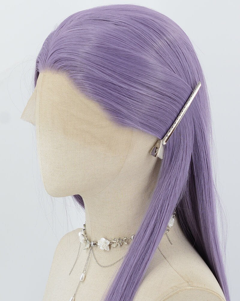 38inch Long Purple Synthetic Lace Front Wig WW1029 — view 4