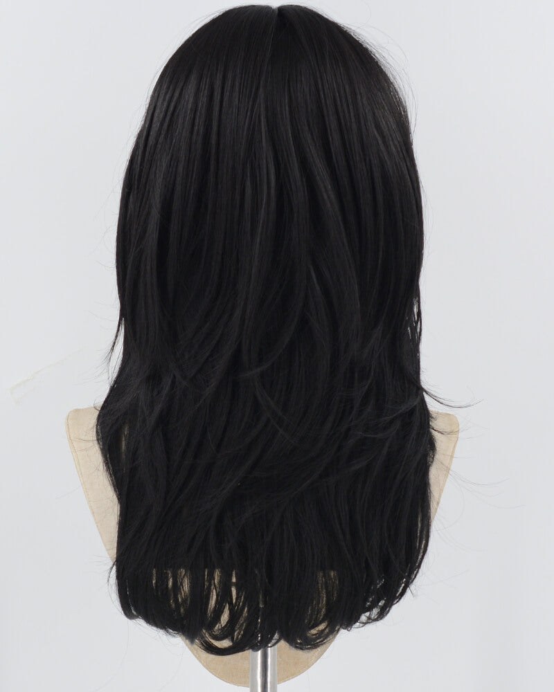 Black Natural Wavy Synthetic Wig HW711 — view 3
