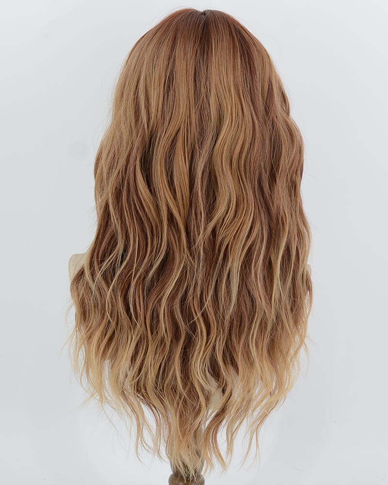 Brown Ombre Curly Synthetic Wig HW873 — view 3