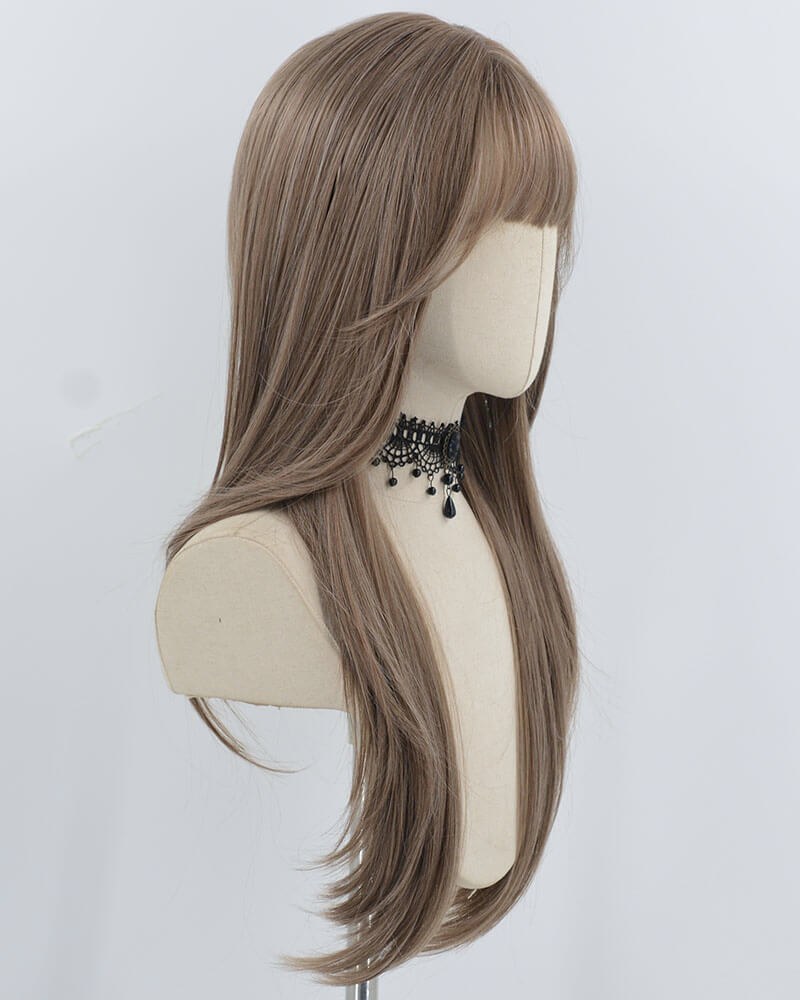 Brown Grey Synthetic Wig HW765 — view 2
