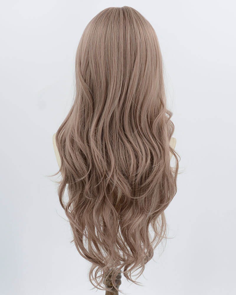 Dark Pink Purple Wavy Synthetic Wig HW769 — view 3
