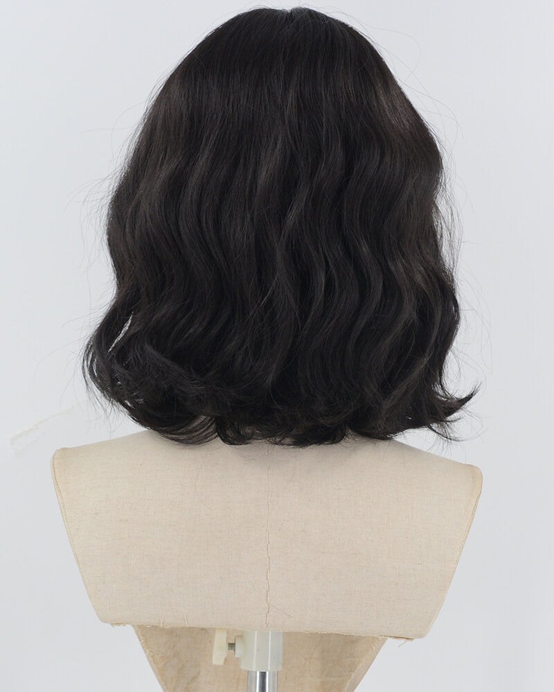 Silver Grey Black Short Synthetic Wig HW696 — view 3