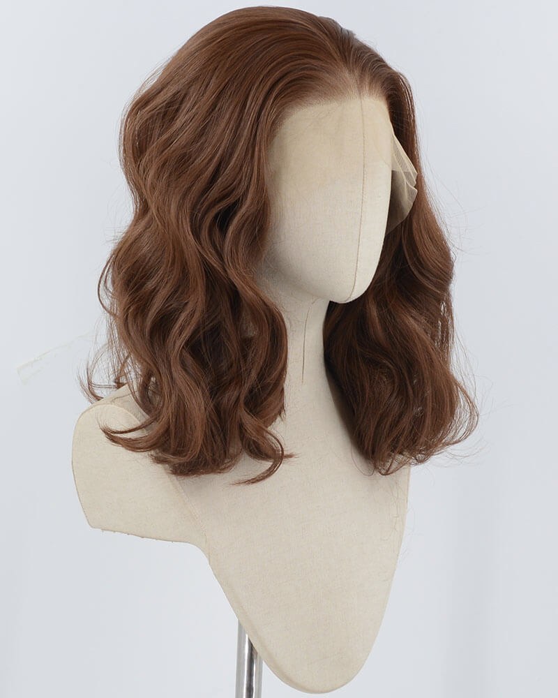 Brown Wavy Synthetic Lace Front Wig WW949 — view 2