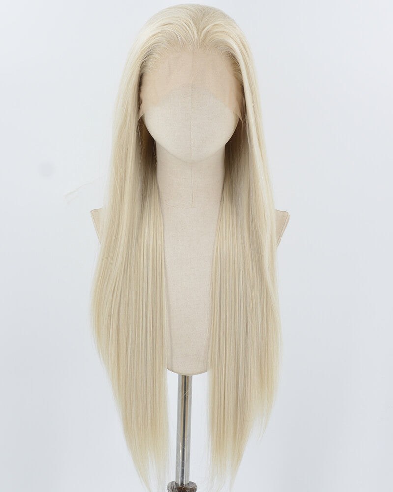 Ash Blonde Mixed Synthetic Lace Front Wig WW931 — view 1