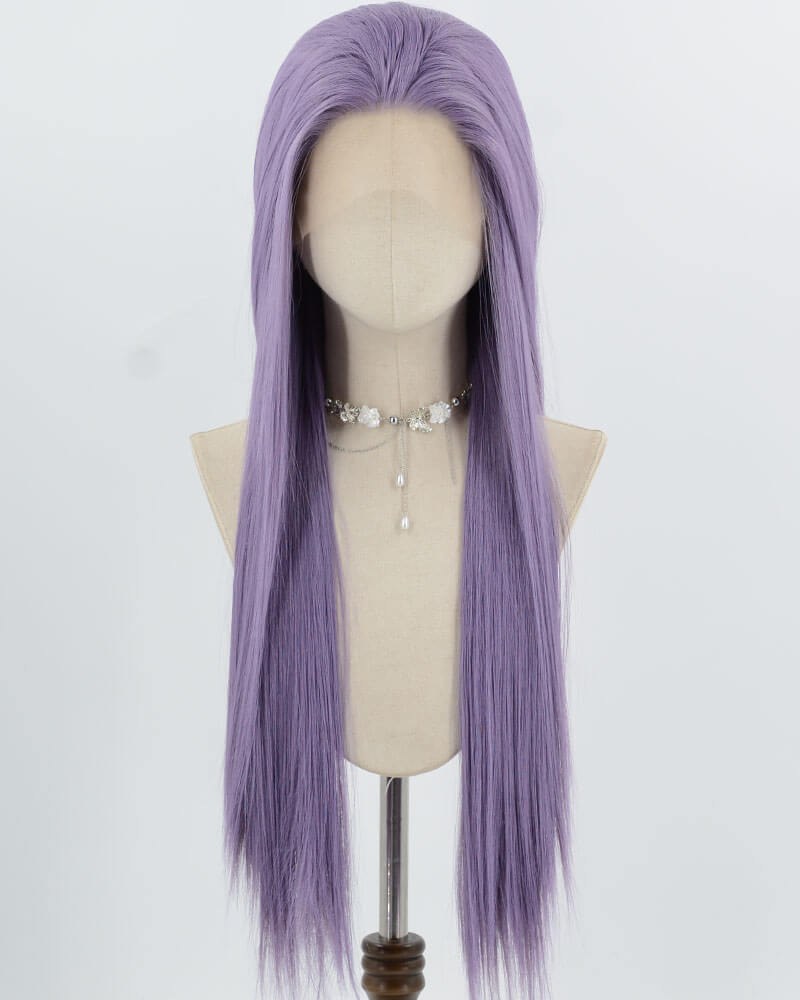 Purple Synthetic Lace Front Wig WW981 — view 1